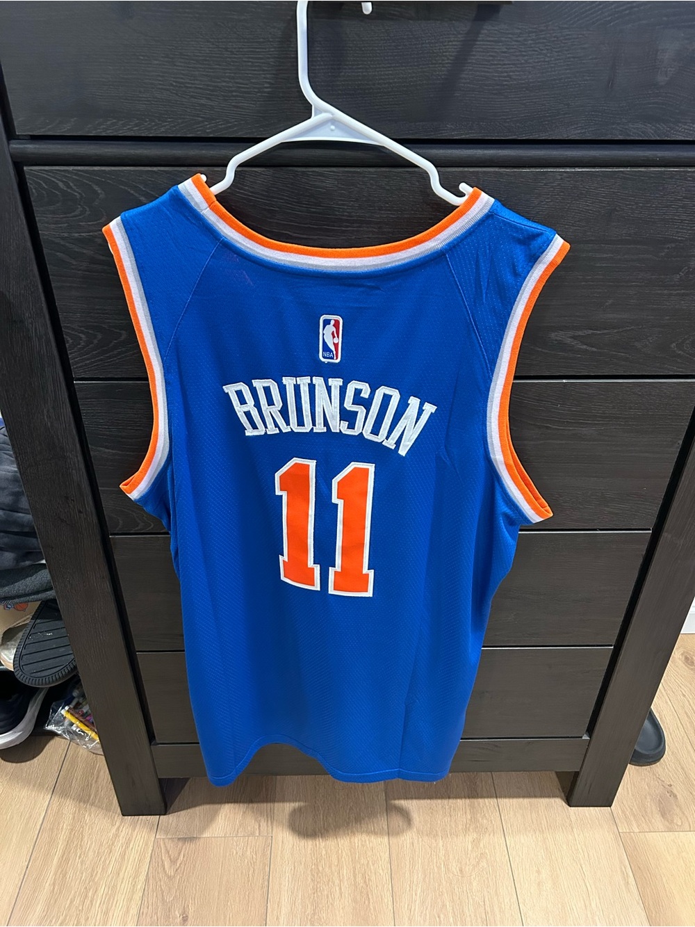 Nike New York Knicks Blue & Orange #11 Jersey - Picture 2 of 2